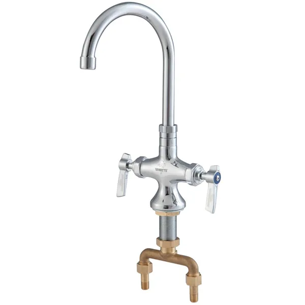 LFF-DDP-G06S Robinet pivotant à bec de cygne 6po avec deux poignées Dormont