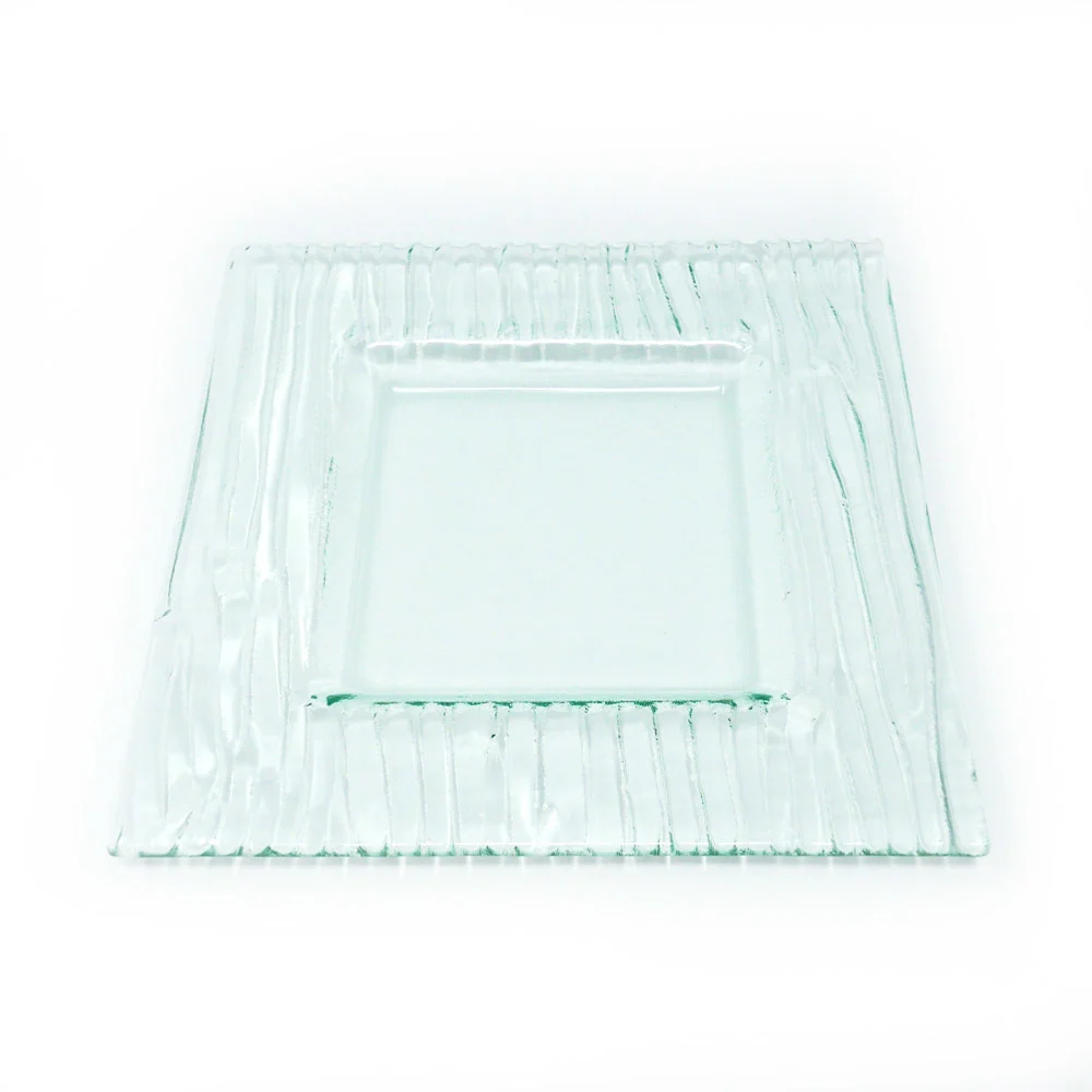 Assiette plate Dudson - Assiette carré en verre · 9 po · 6/caisse — image 2