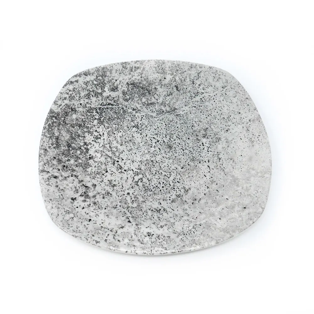 Assiette plate Dudson Concrete - Assiette carrée · 10 po · 12/caisse — image 2