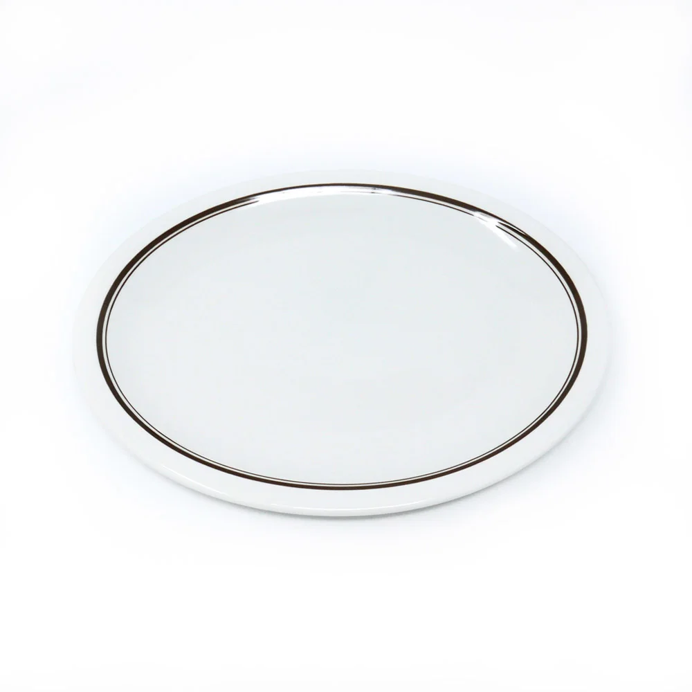 Assiette plate Dudson Piccolo assiette ovale - 9 1/4 po · 12/caisse — image 2