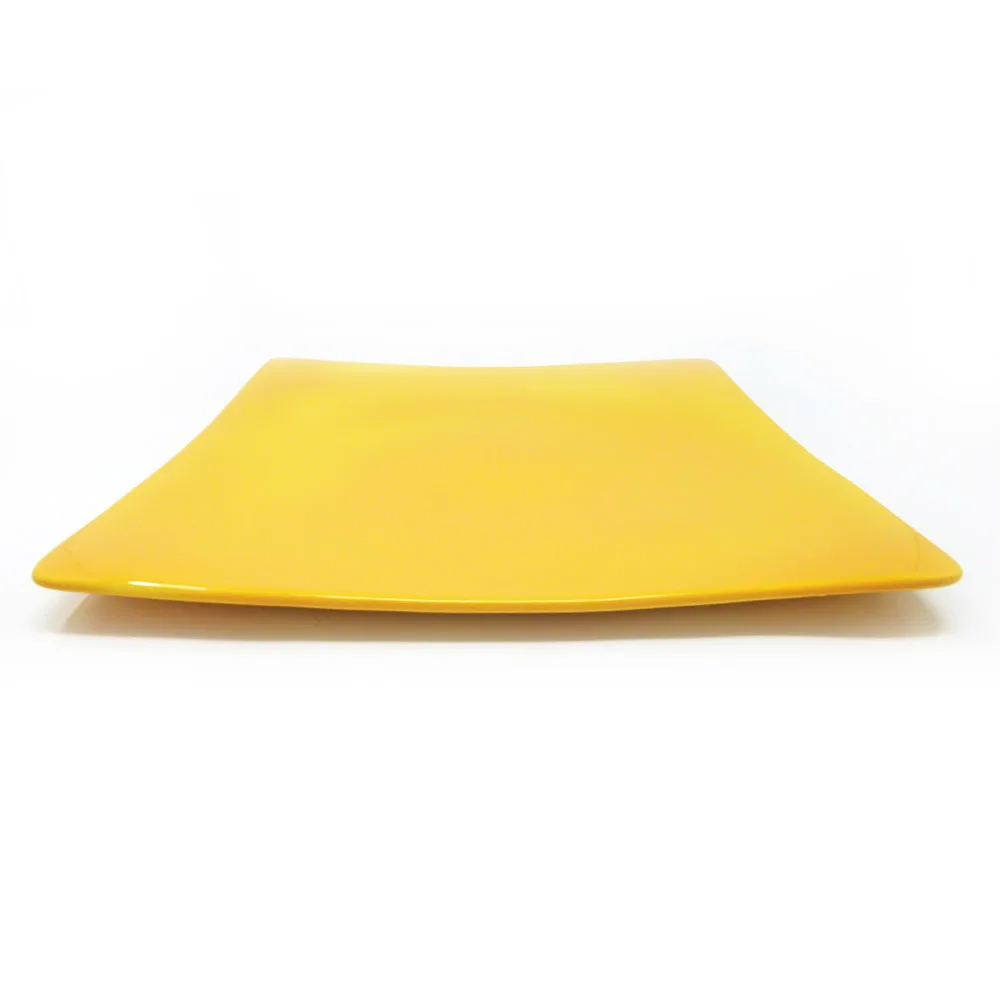 Assiette plate carrée Dudson Paintbox Marigold - 11 3/8 po · 4/caisse — image 3