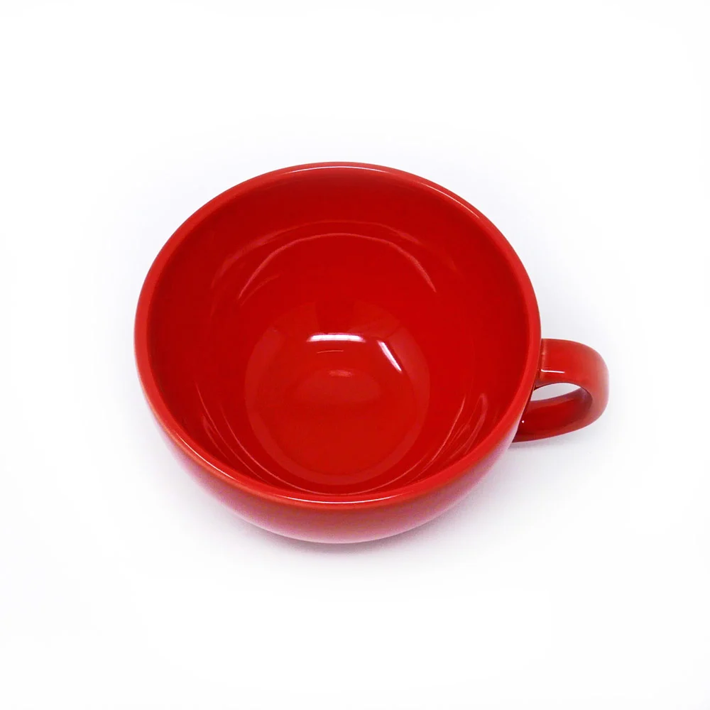 Bol à café Dudson Paintbox Flame Red - Bol café au lait · 11 oz · 36/caisse — image 2