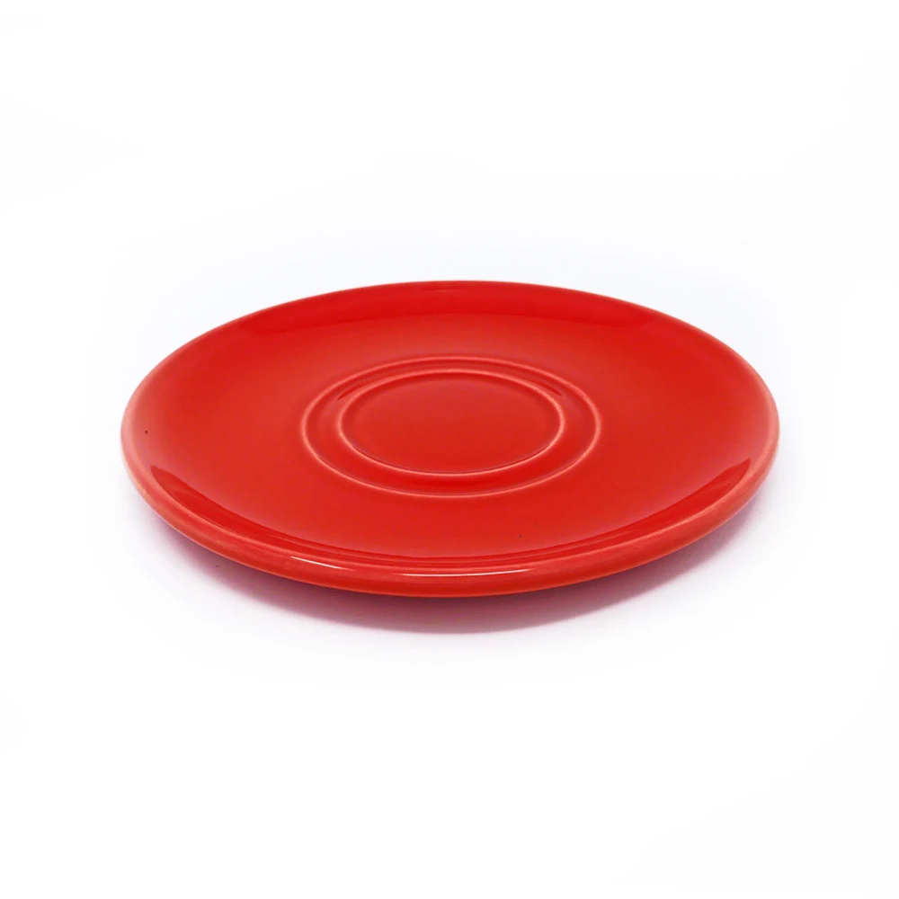 Soucoupe Tasse / Mug / Soucoupe Dudson Paintbox Flame Red - Soucoupe pour Bol café au lait · 7 po · 36/caisse — image 3