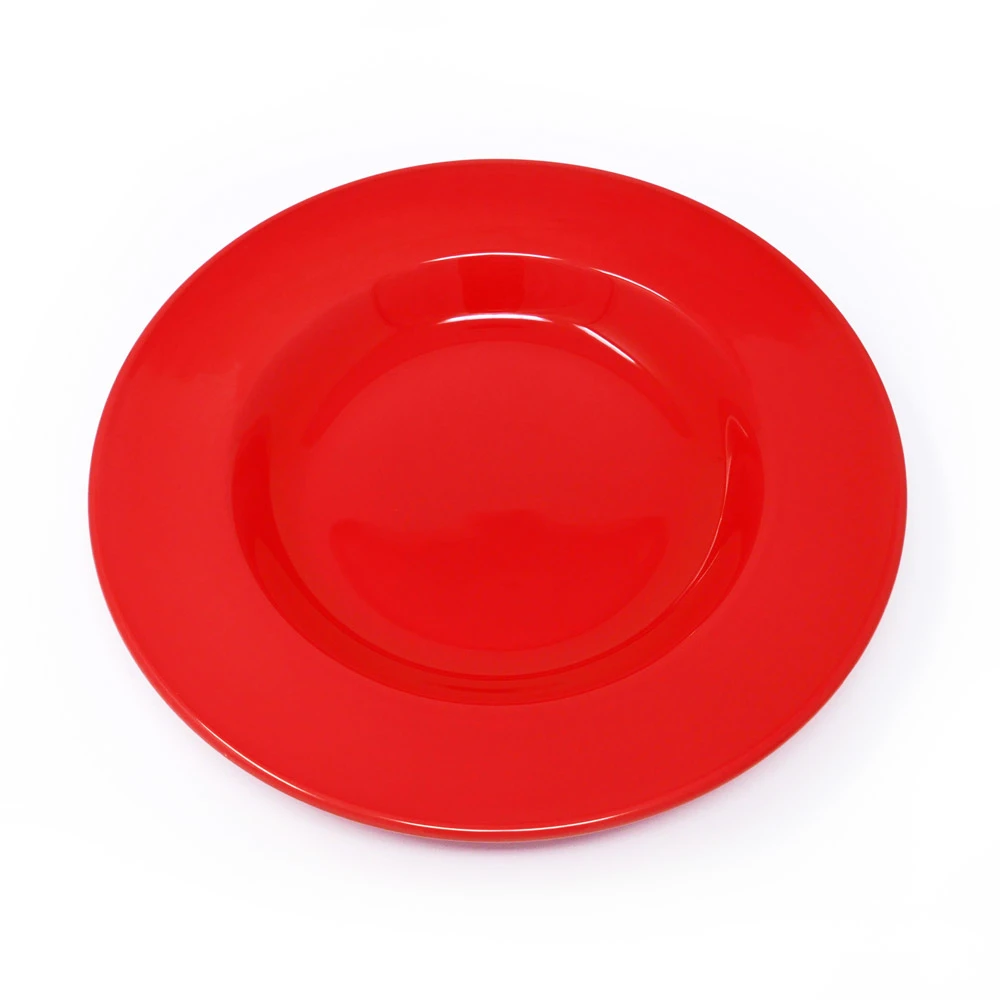 Assiette creuse Dudson Paintbox Flame Red - Bol à pâte/soupe · 11 3/8 po · 12/caisse — image 2