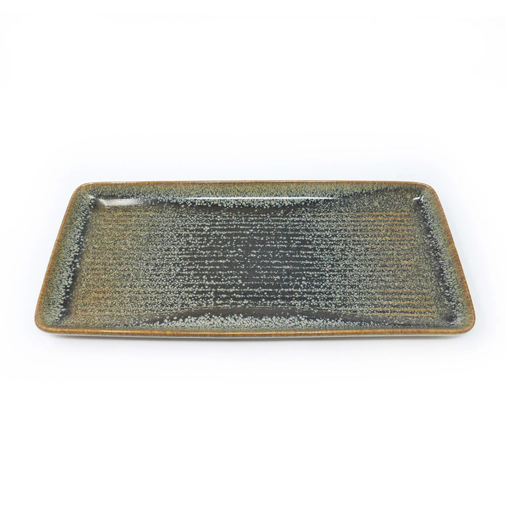 Assiette plate Dudson Evo Granite - Plateau du chef · 14 x 6 1/2 po · 4/caisse — image 2