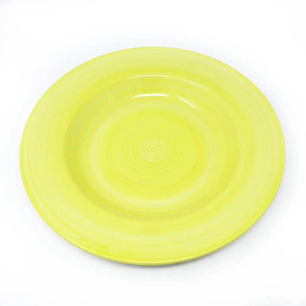 Assiette creuse Dudson Full wrapover Brushstrokes Malaspina Yell  -Assiette à pâtes - 11 3/8 po · 12/caisse — image 2