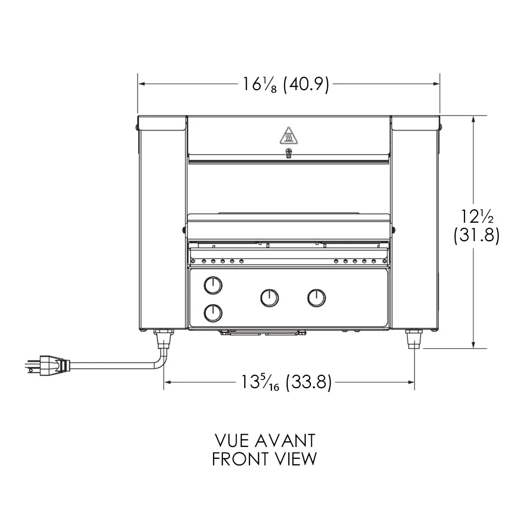 Four convoyeur de comptoir pour sandwich Vollrath SO2-12010.5 - 40 7/8 po — image 3