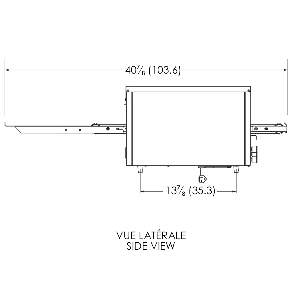 Four convoyeur de comptoir pour sandwich Vollrath SO2-12010.5 - 40 7/8 po — image 4