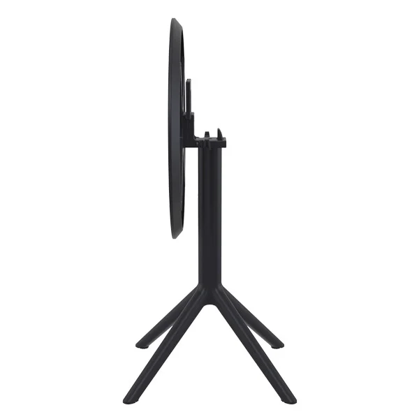 Table ronde pliante Sky 60 par Siesta - Noir - Résine durable et résistante aux intempéries — image 2