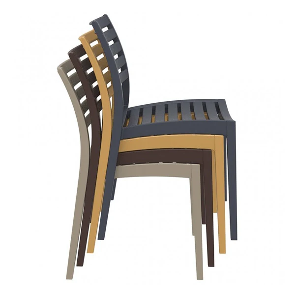 Chaise Ares par Siesta - Polypropylène gris foncé — image 3
