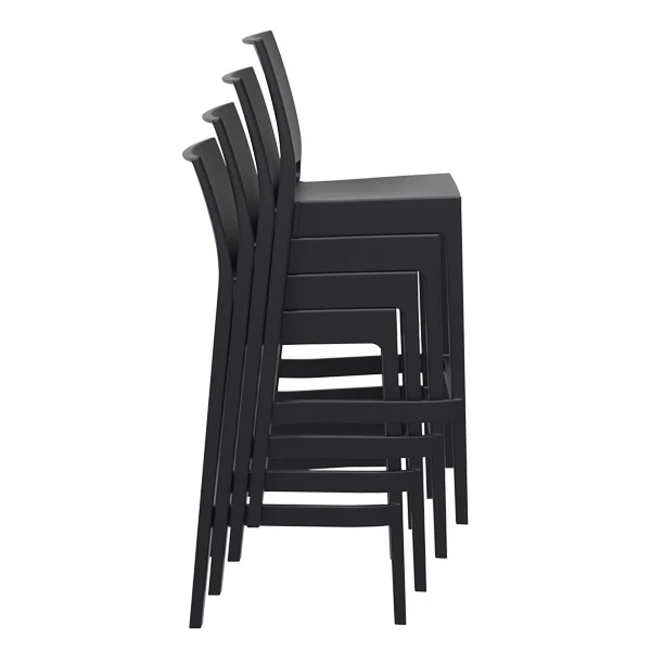 Chaise de bar Maya par Siesta - Noir - Polypropylène renforcé de fibre de verre — image 3
