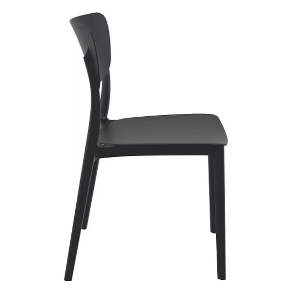 Chaise Monna par Siesta - Polypropylène noir — image 2