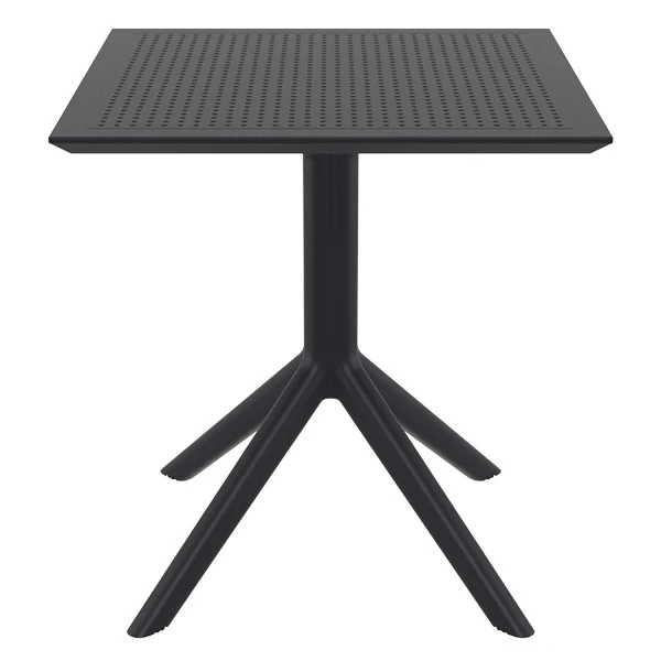 Table Sky 70 par Siesta - Noir - Résine durable et résistante aux intempéries — image 1