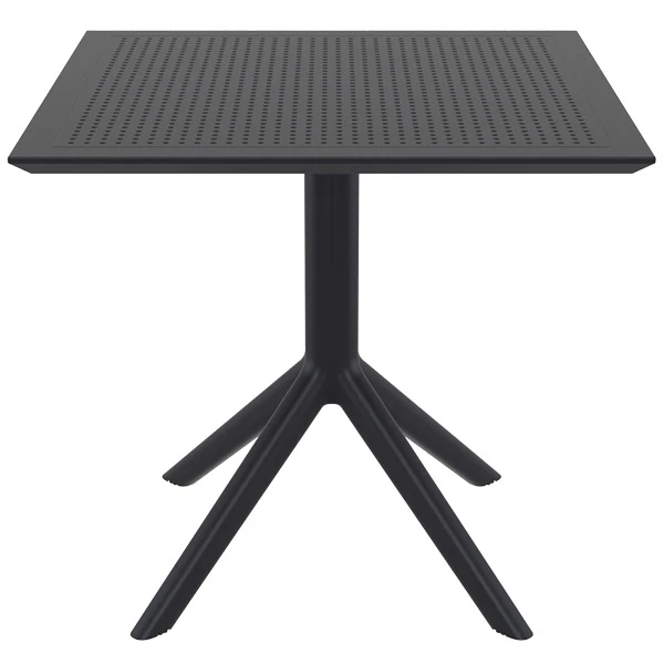 Table Sky 80 par Siesta - Noir - Résine durable et résistante aux intempéries — image 1