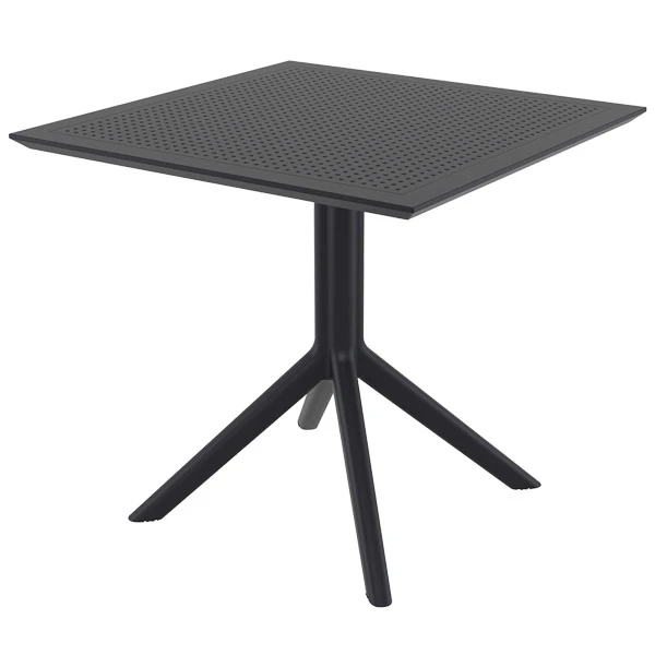 Table Sky 80 par Siesta - Noir - Résine durable et résistante aux intempéries — image 2