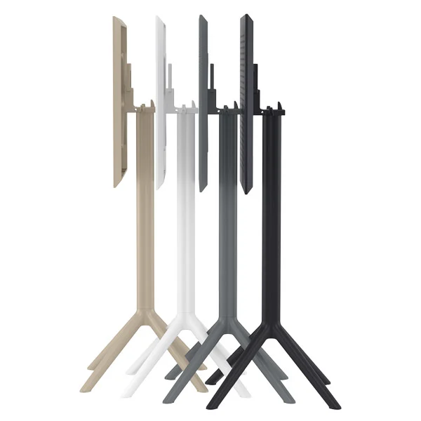Table de bar pliante Sky 60 par Siesta - Noir - Résine durable et résistante aux intempéries — image 3