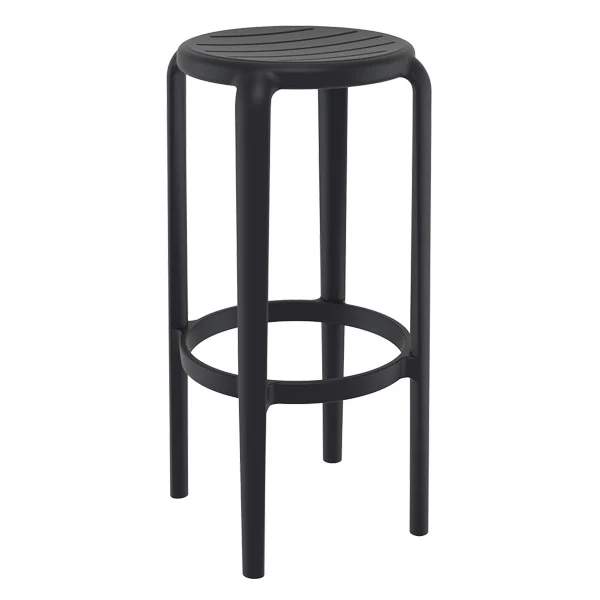 Tabouret de bar Tom 75 par Siesta - Noir - Polypropylène renforcé de fibre de verre — image 2