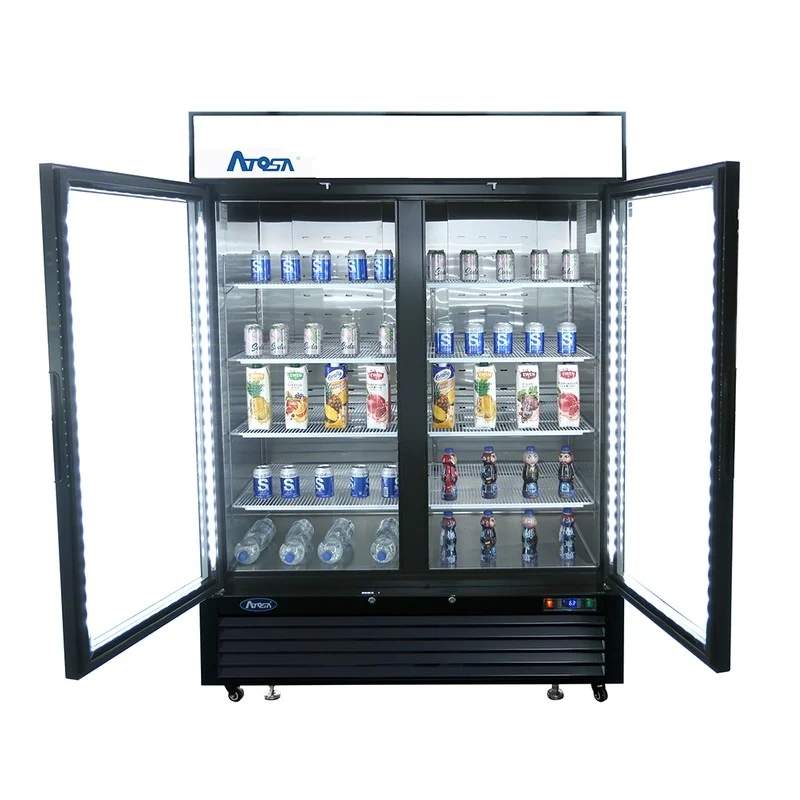 Congélateur présentoir 2 portes vitrées Atosa MCF8732GR, 39 po — image 2
