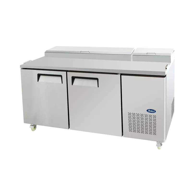 Table à pizza réfrigérée 2 portes Atosa MPF8202GR, 67 po