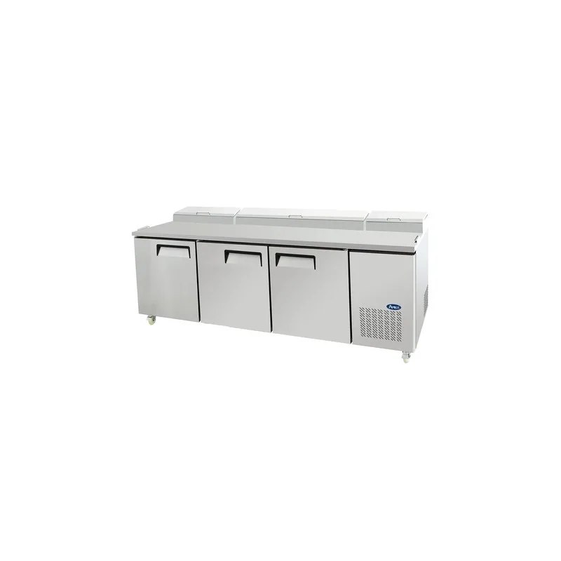 Table à pizza réfrigérée 3 portes Atosa MPF8203GR, 93 po