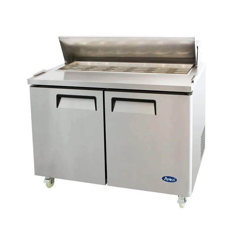 Table sandwich réfrigérée Mega Top 2 portes Atosa MSF8306GR, 48 po