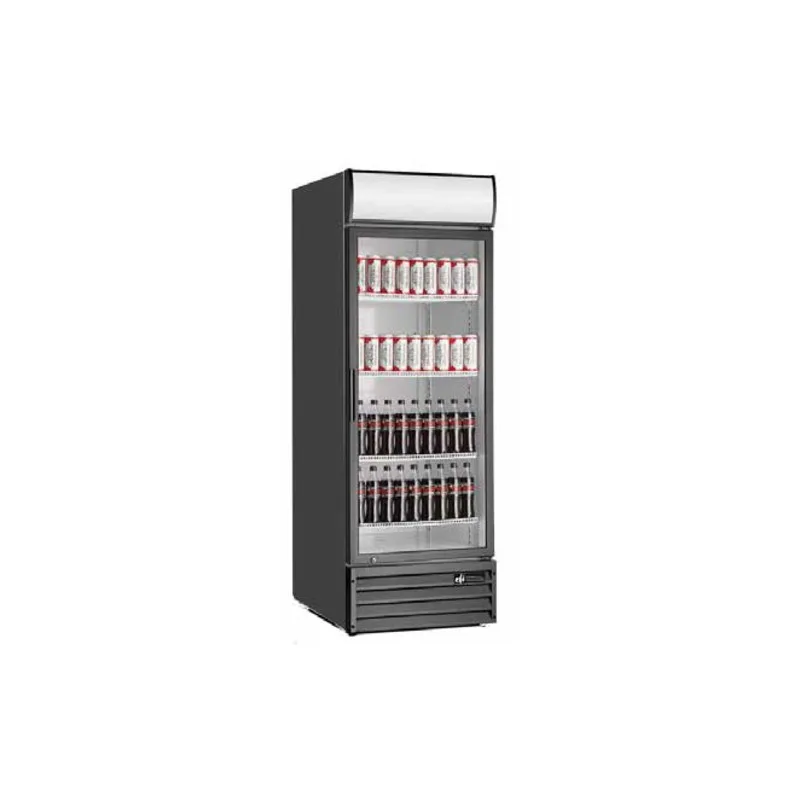 Réfrigérateur présentoir 1 porte vitrée battante EFI C1-27.5GD, 21 pi³, noir