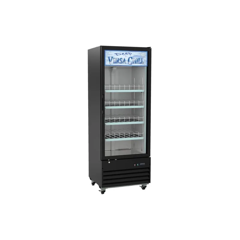 Refroidisseur Deep Chill 1 porte vitrée EFI Versa Chill X-Line C1Z-29GDVCX, 22,9 pi³, noir