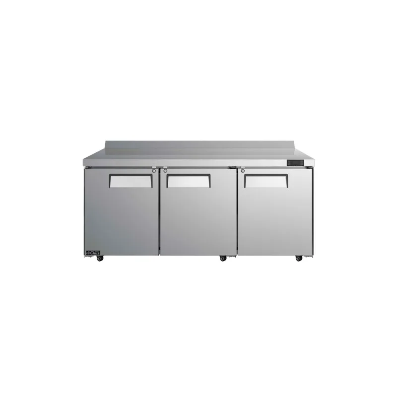 Comptoir réfrigéré 3 portes EFI Versa-Chill CWDR3-72VC avec dosseret, 72 po