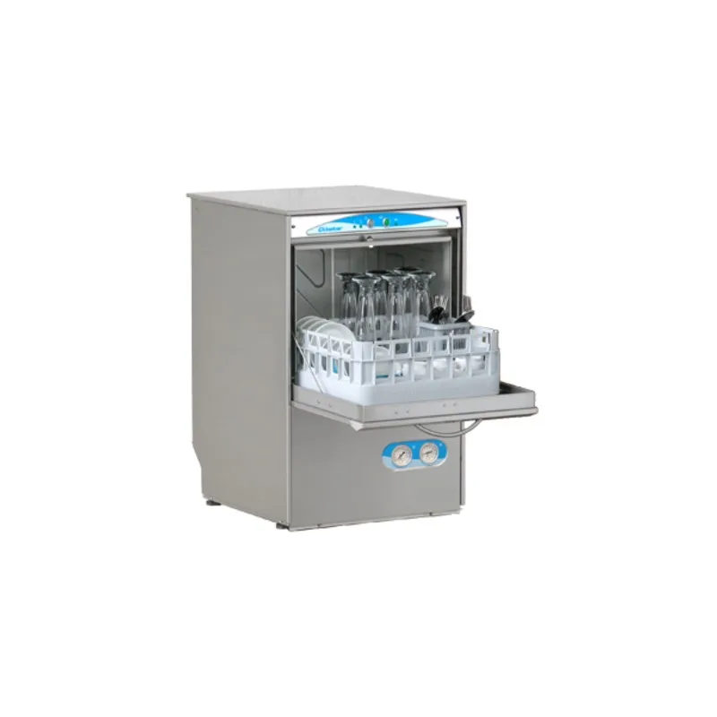 Lave-verres sous-comptoir électronique Lamber S480EKDPS, 60 paniers par heure, pompe de vidange