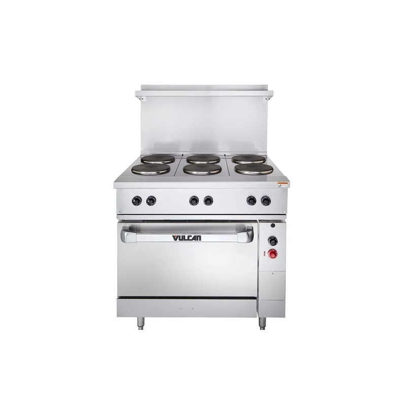 Cuisinière électrique 36 po Vulcan EV36S-6FP240, 6 plaques françaises, four surdimensionné, 240 V — image 2