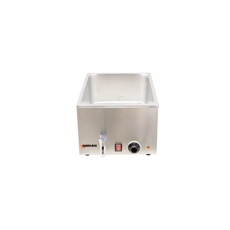 Réchaud à bain-marie de comptoir Omcan 19076, 1 compartiment plein format, 1 200 W, 120 V