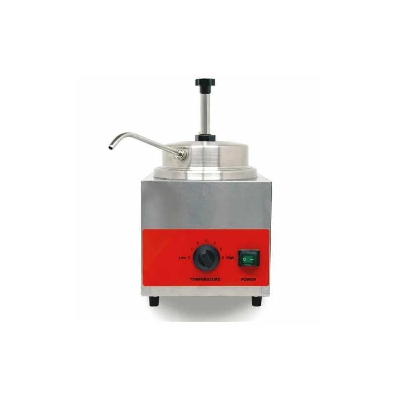 Réchaud à sauce de comptoir Omcan 44311 avec bec chauffant et pompe, 3,5 pintes, 120 V