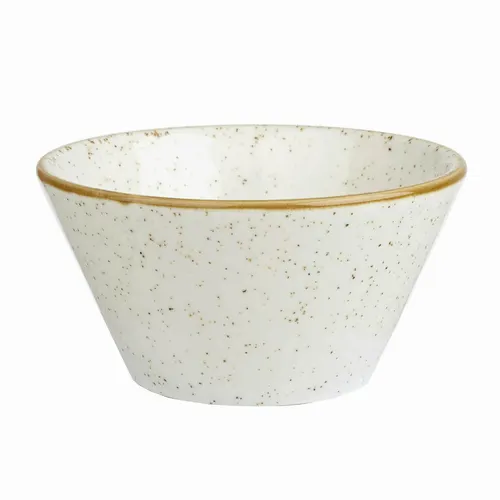 Bol à zeste Churchill SWHSZE121 - Stonecast Barley White · 12 oz · 4 3/4 po de dia. x 2 1/2 po H · Blanc d'orge