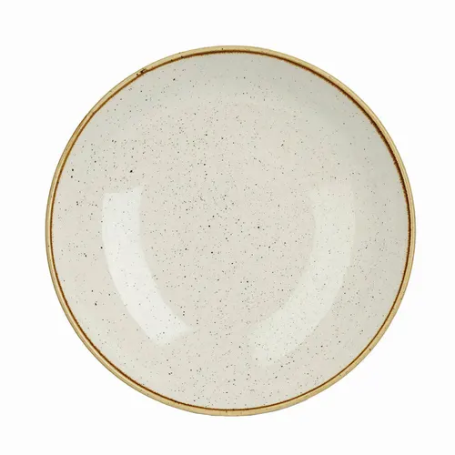 Assiette creuse Churchill SWHSEVB91 - Stonecast Barley White · 40 oz · 9 3/4 po dia. x 1 3/8 po H · Blanc d'orge