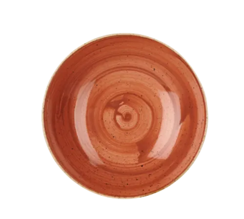 Assiette creuse Churchill SSOSEVB91 - Stonecast Spiced Orange · 40 oz · 9 3/4 po dia. x 1 3/8 po H · Orange épicée