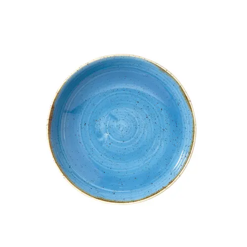 Assiette creuse Churchill SCFSEVB71 - Stonecast Cornflower Blue · 15 oz · 7 1/8 po dia. x 1 1/8 po H · Bleu bleuet