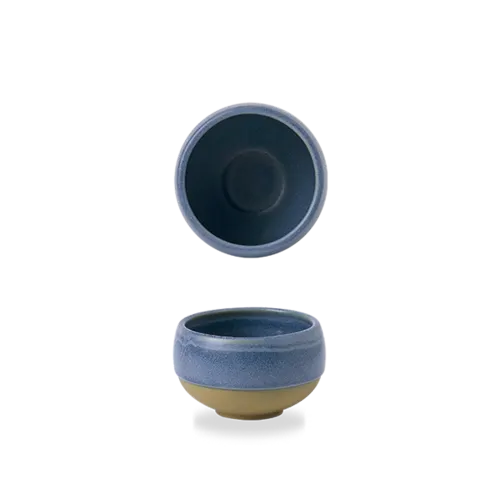 Pot à trempette Bol Churchill EMBLEM21 - Emerge Oslo Blue · 2 oz · 2 5/16 po dia. x 1 1/2 po H · Bleu